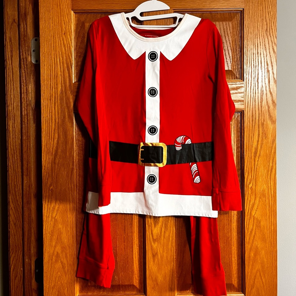 Women’s Christmas Nightwear Themed Pajamas in Red/White Sz LG - Picture 1 of 9